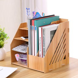 木質辦公收納盒 韓式創意家居，提升桌面整潔與生活美學